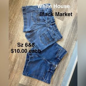 White House black market shorts size 6 and 8 $ 10.00each
